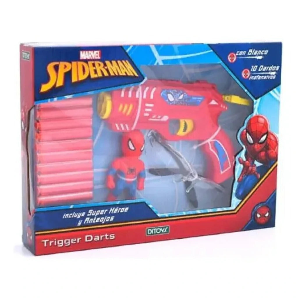 Lanzadardos Spiderman Trigger Darts Ditoys Infantil