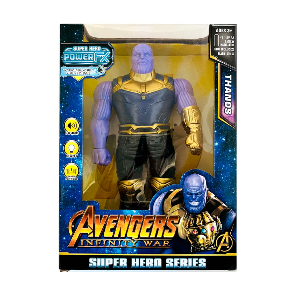 Muñeco Articulado Thanos Marvel Avengers Luz y Sonido 24 cm