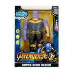 Muñeco Articulado Thanos Marvel Avengers Luz y Sonido 24 cm
