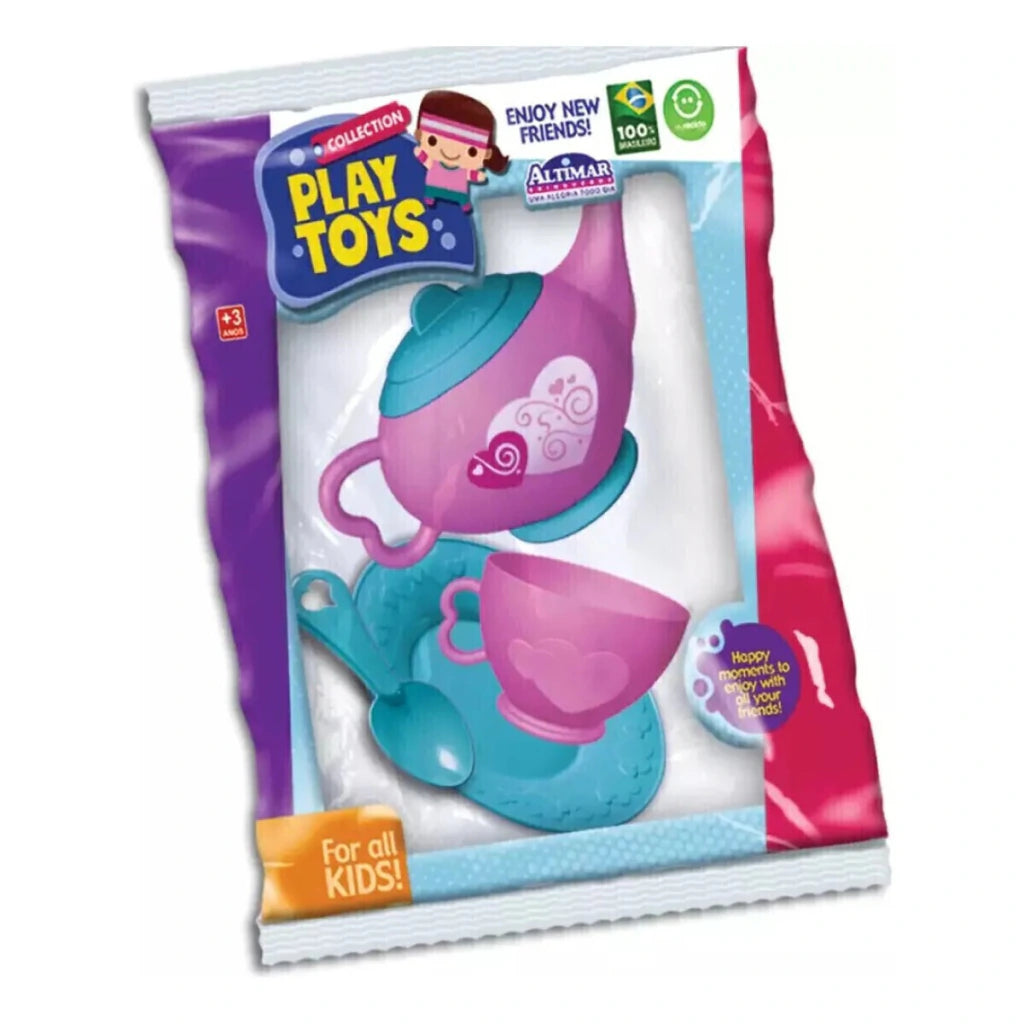 Set de Té Infantil Cook House Rosa en Bolsa con Accesorios