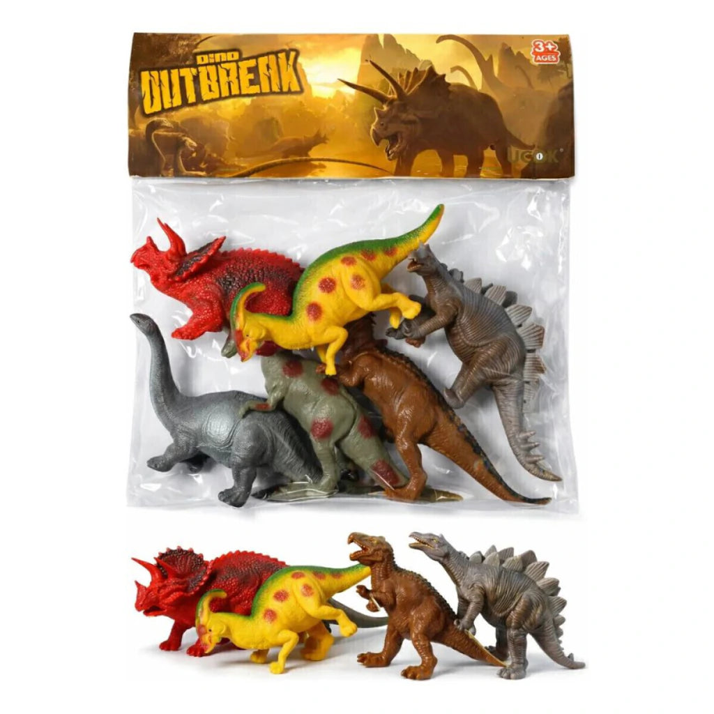 Dinosaurios Set de Juguete x6 Unidades Infantil