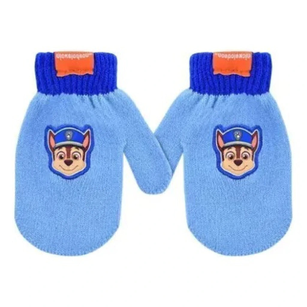 Guantes Tejidos Paw Patrol con Aplique Sublimado Invierno Infantil