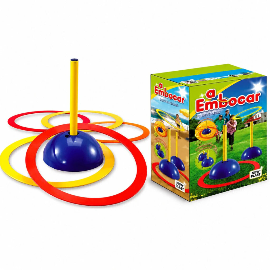 A Embocar Juego de Habilidad con 10 Aros New Plast