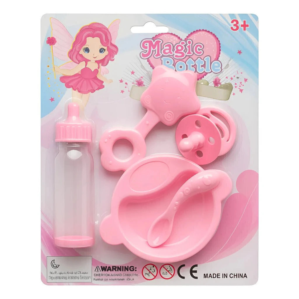 Mamadera Mágica de Juguete con Sonajero y Accesorios Infantil