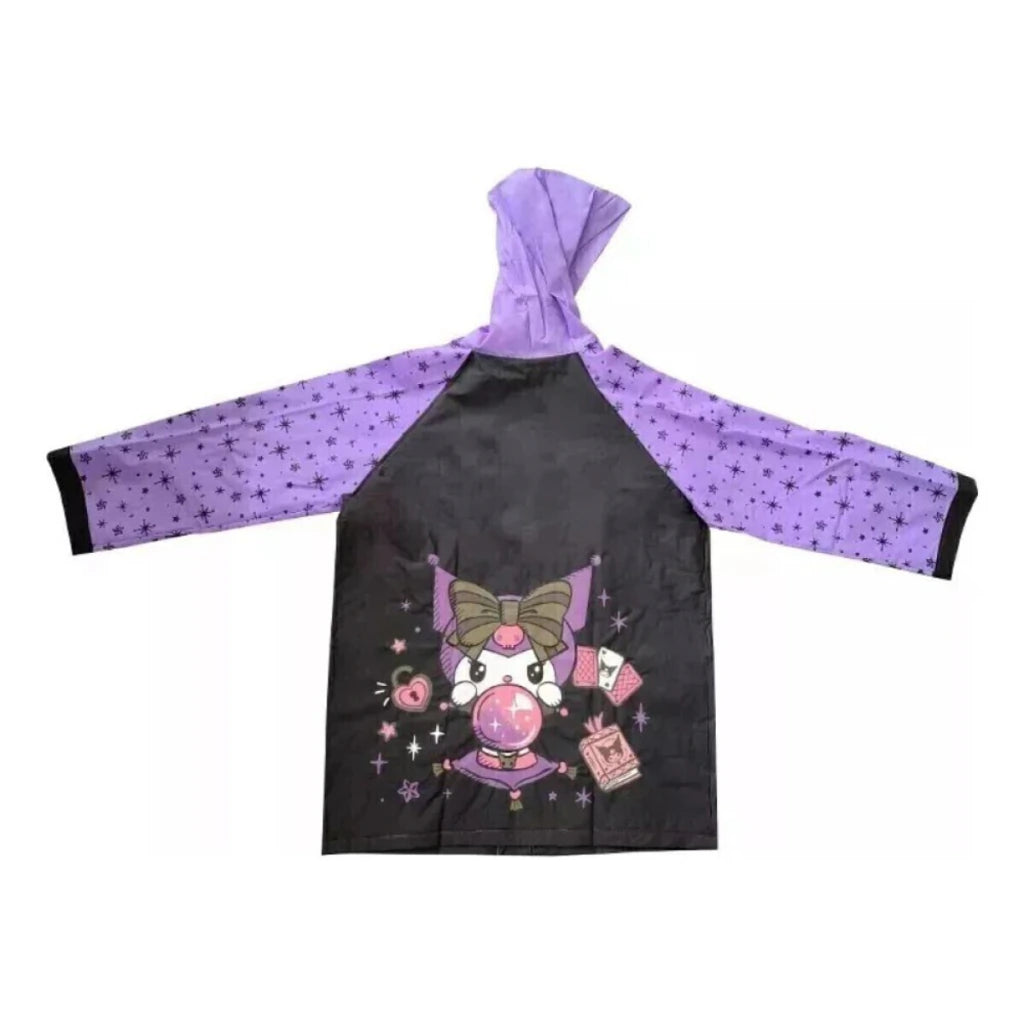 Piloto de Lluvia Kuromi Infantil Impermeable