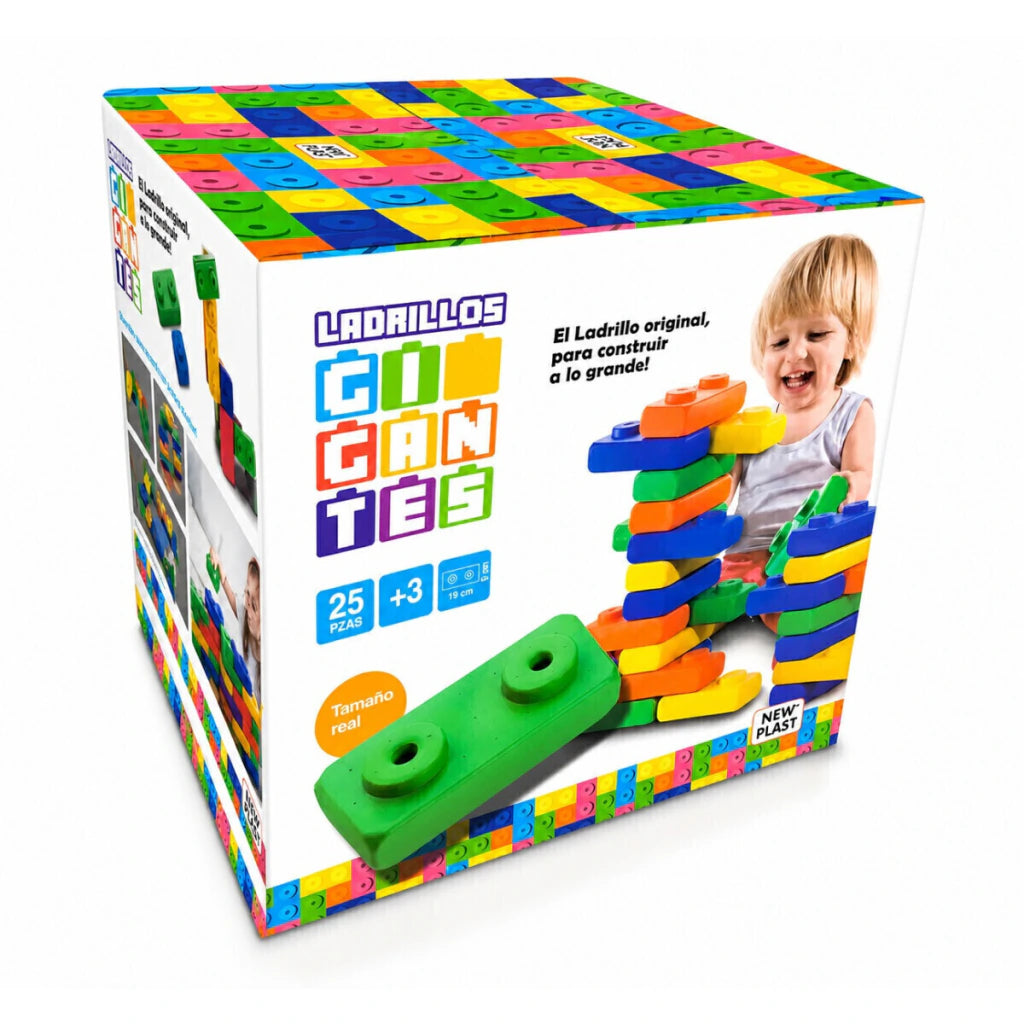 Ladrillos Bloques Gigantes Infantiles 25 Piezas New Plast