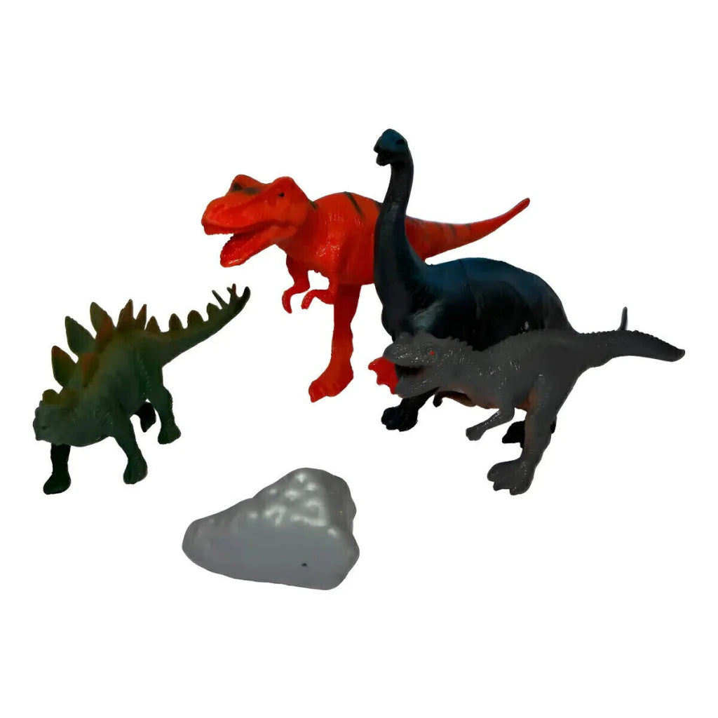 Set Dinosaurios 2 Grandes y 2 Chicos Juguete Infantil