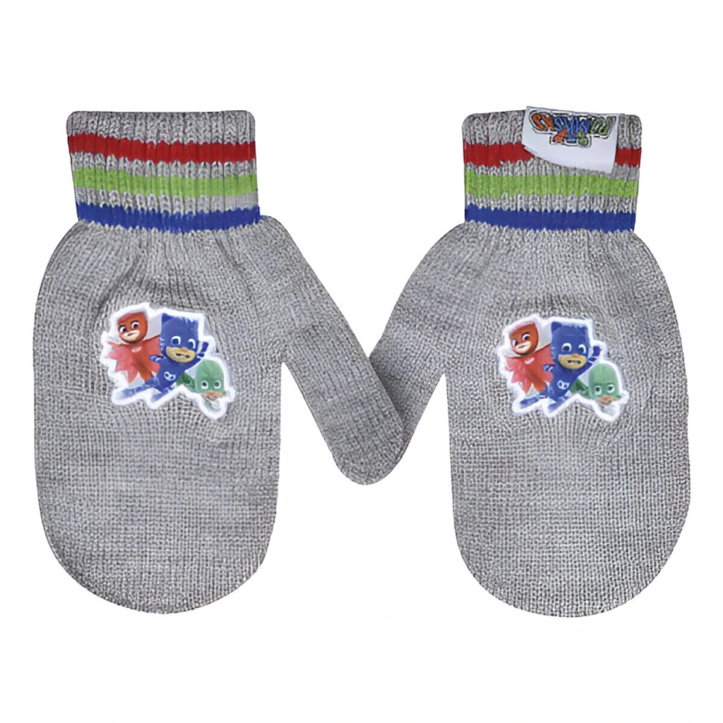 Guantes Tejidos PJ Masks con Aplique Sublimado Invierno Infantil
