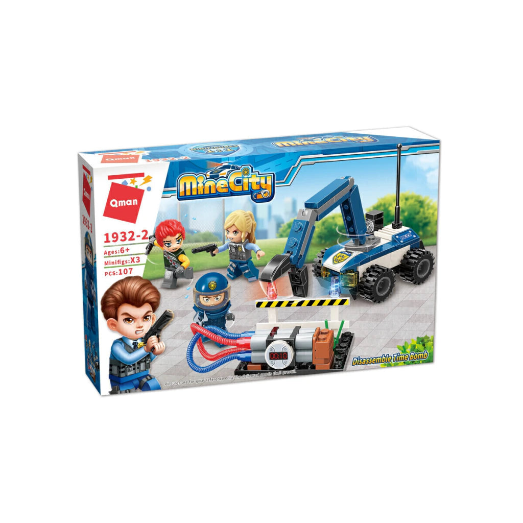 Qman Bloques Mine City Captura Forajidos Set Armable Infantil