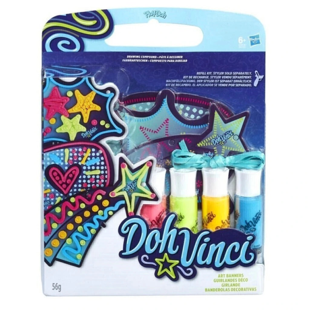 Play-Doh Doh Vinci Banderines Decorativos Hasbro Masa Creativa