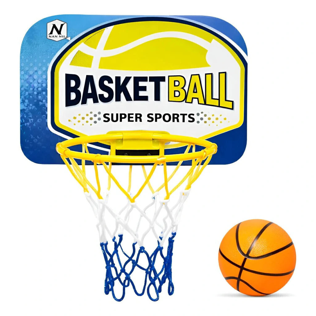 Aro de Básquet Infantil con Tablero y Pelota Juguete