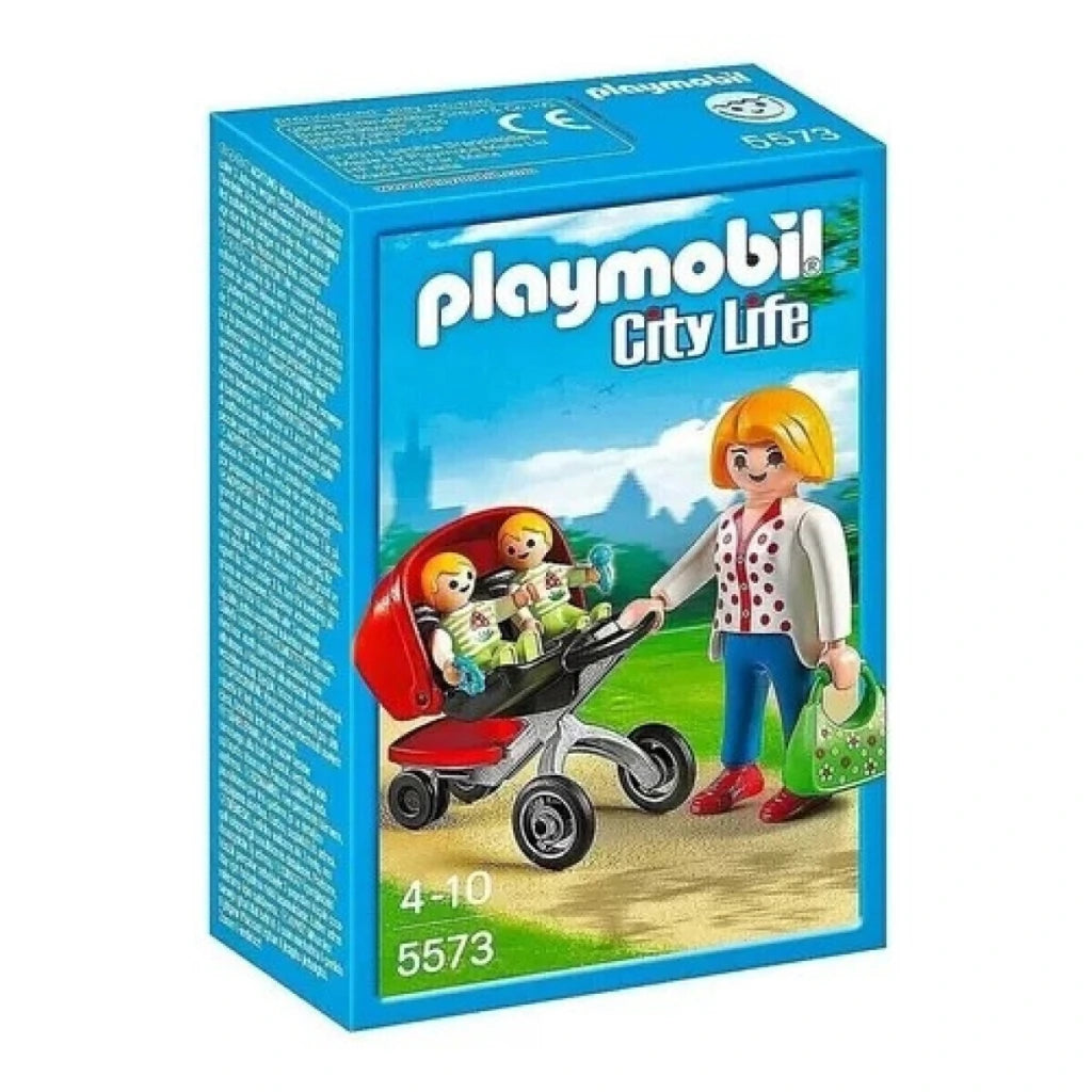 Playmobil Carrito con Gemelos Set Infantil City Life