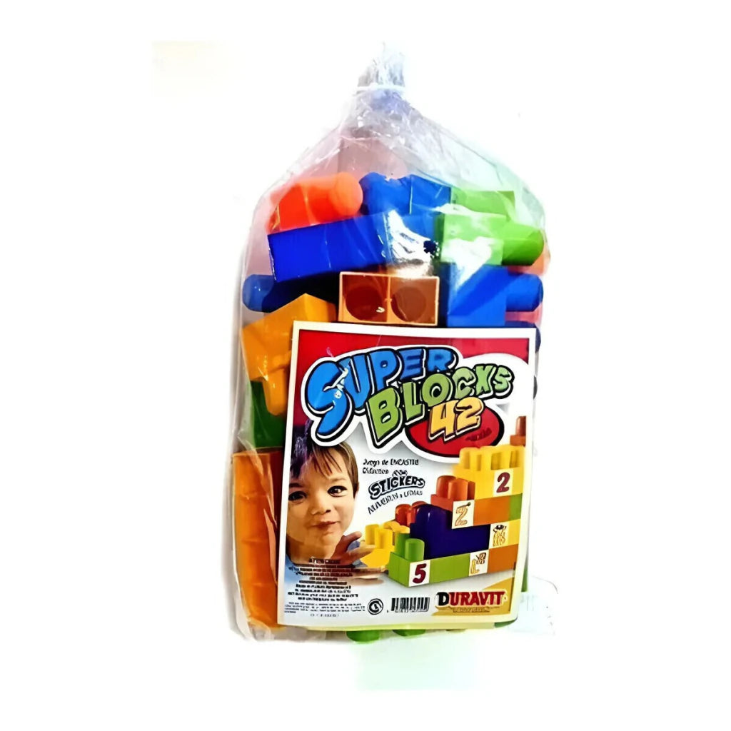Bolso Grande con Blocks Didácticos 42 Piezas Duravit Infantil