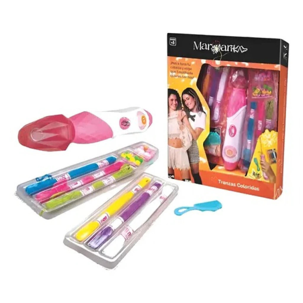 Margarita Trenzas Coloridas Kit de Peinado con Extensiones