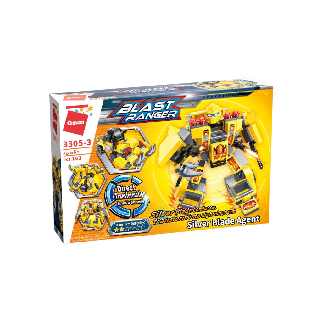 Qman Bloques Robot Transformers Blast Ranger Set Armable Infantil