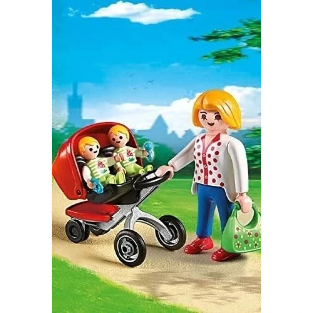 Playmobil Carrito con Gemelos Set Infantil City Life