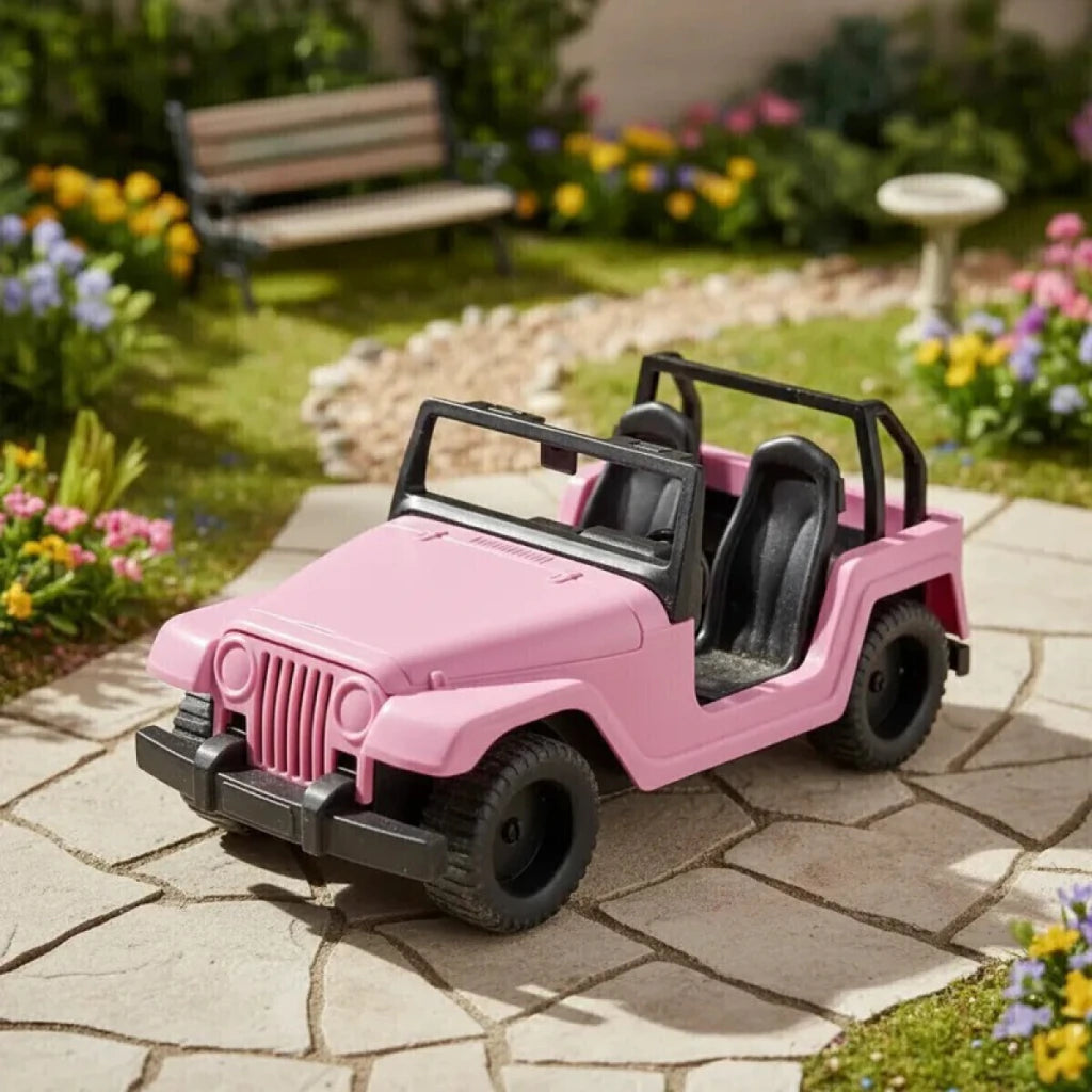 Auto Jeep Barbie Rosa con Red Mini Play Infantil