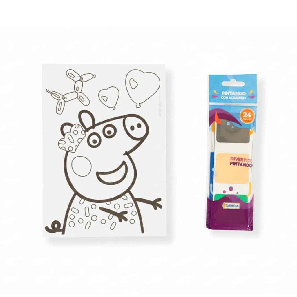 Set de 24 Acuarelas Mágicas Peppa Pig Tapimovil