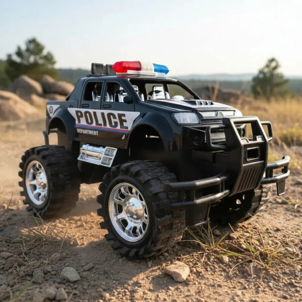 Monster Truck Camioneta de Policía a Fricción Juguete Infantil