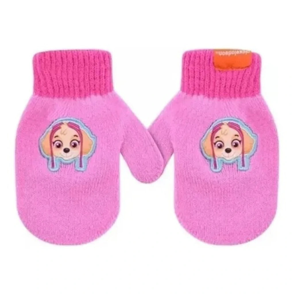 Guantes Tejidos Paw Patrol con Aplique Sublimado Invierno Infantil