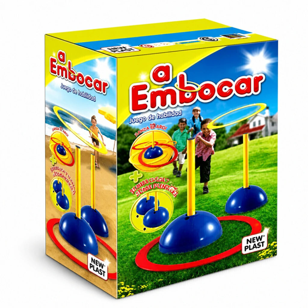 A Embocar Juego de Habilidad con 10 Aros New Plast