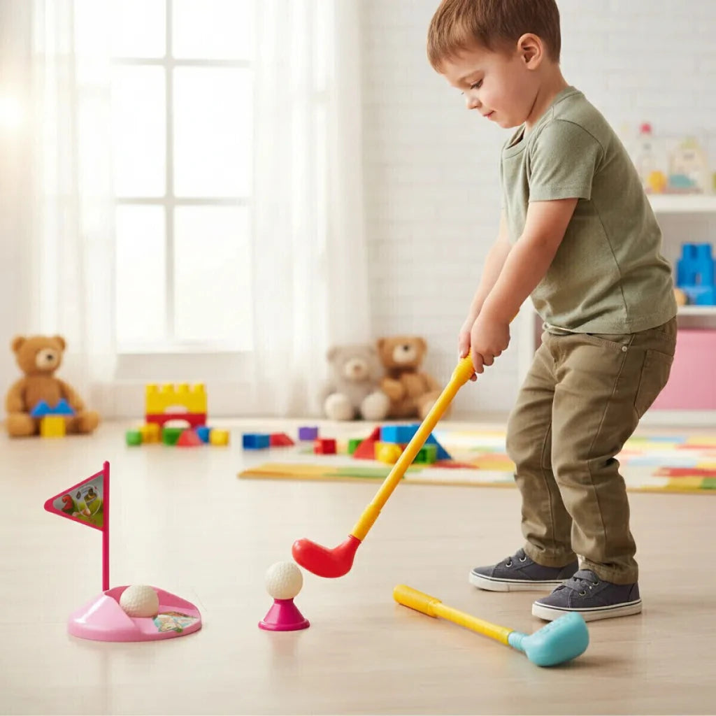 Juego de Golf Infantil Giantoys Set de Palos con Hoyo