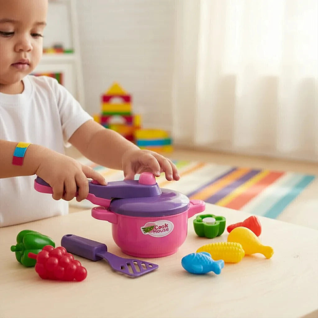 Set de Cocina Olla de Juguete con Accesorios Infantil