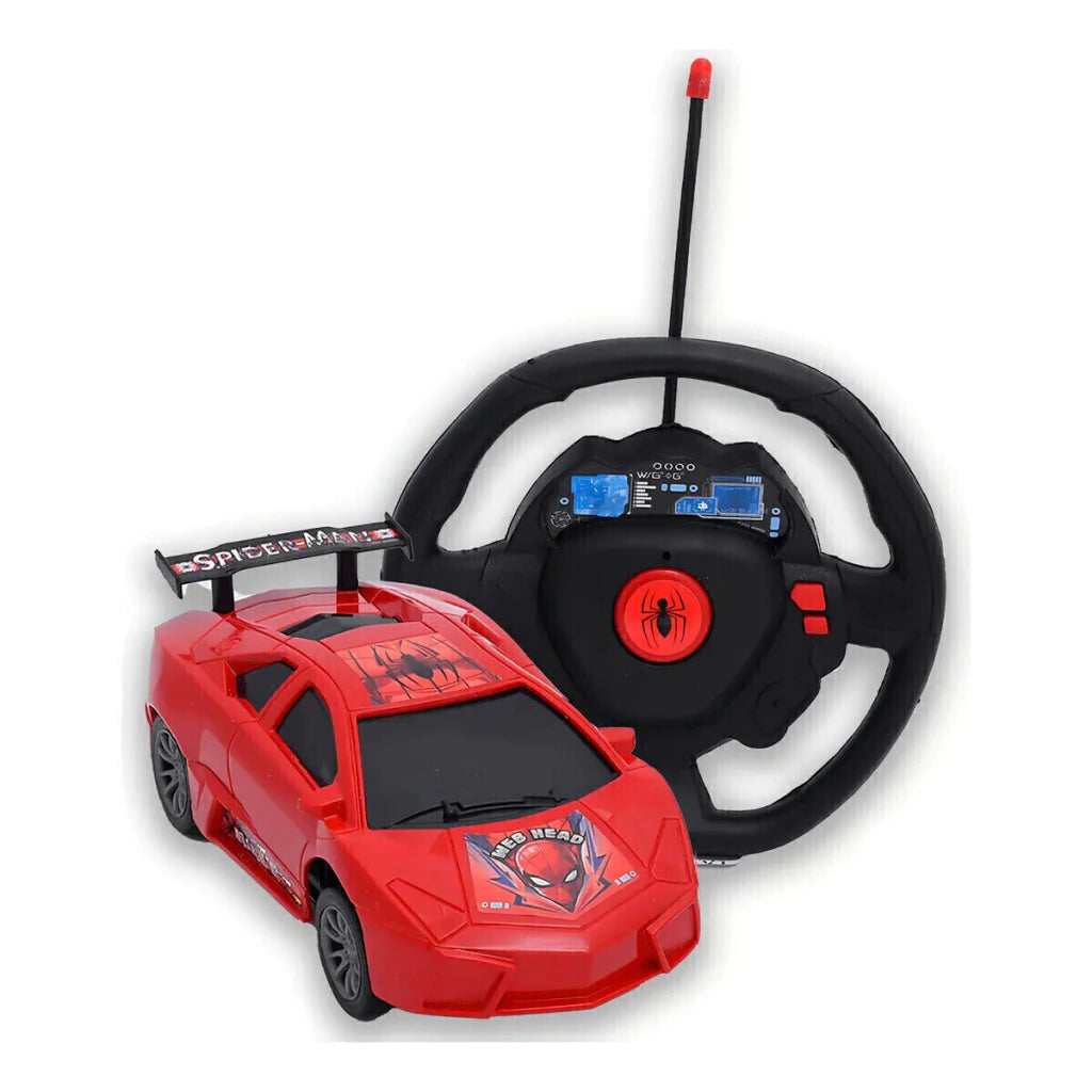 Auto Radio Control Spiderman Ditoys Rojo 1:24 2 Funciones