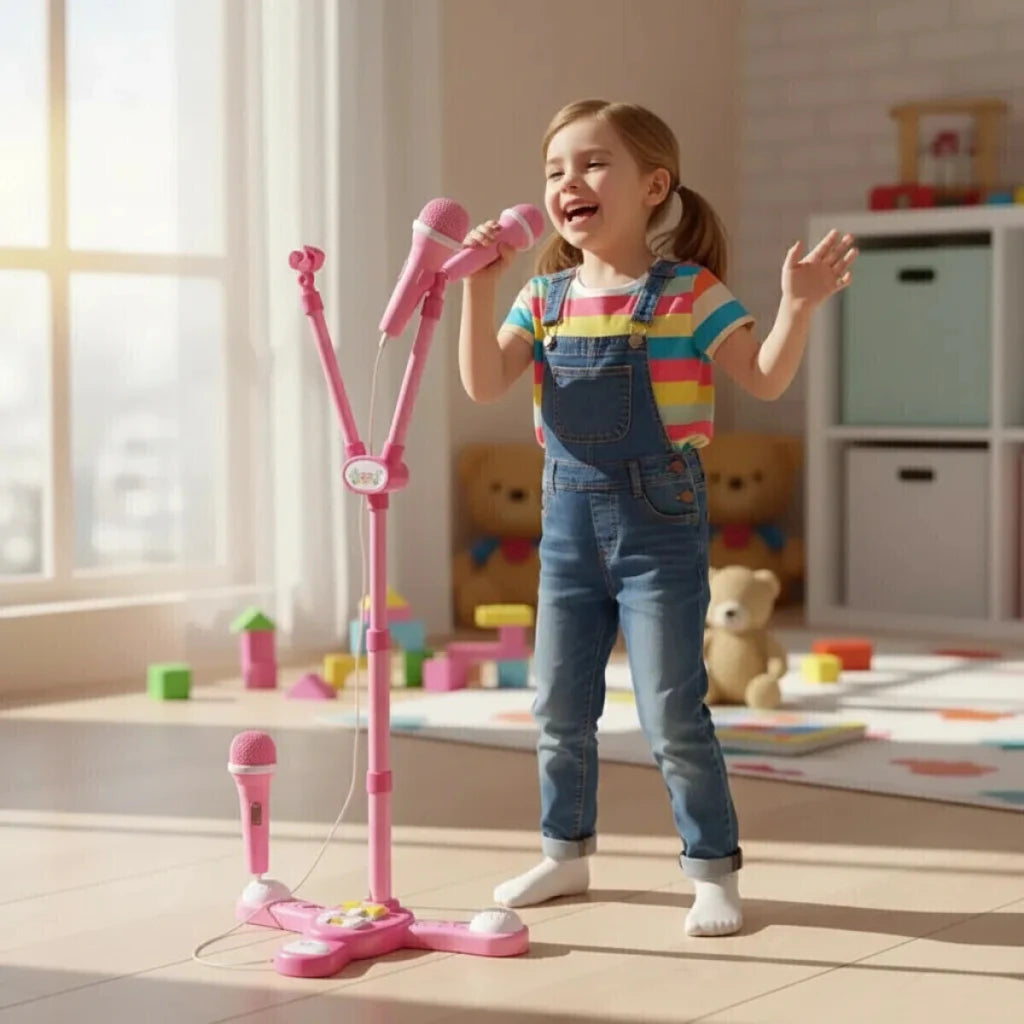 Micrófono de Juguete de Pie Infantil para Niños