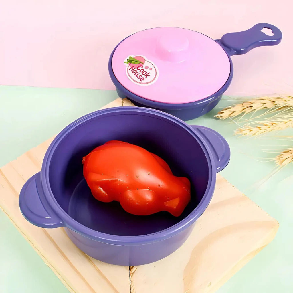 Set de Cocina Play Cooker 2 Ollas y Pollo Juguete Infantil