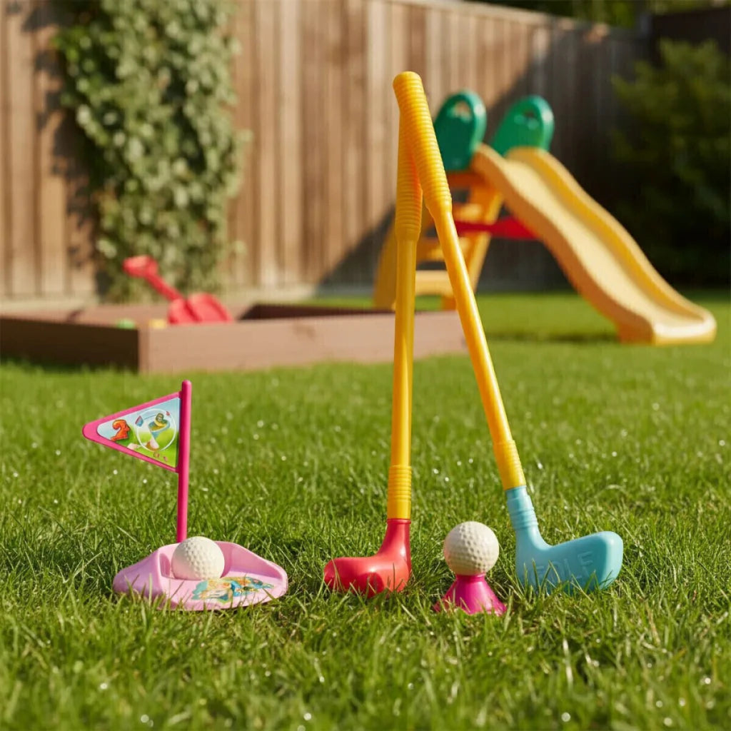 Juego de Golf Infantil Giantoys Set de Palos con Hoyo