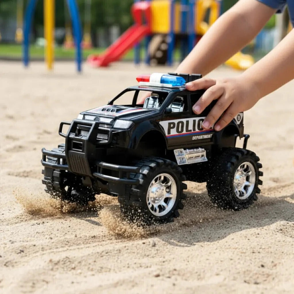 Monster Truck Camioneta de Policía a Fricción Juguete Infantil
