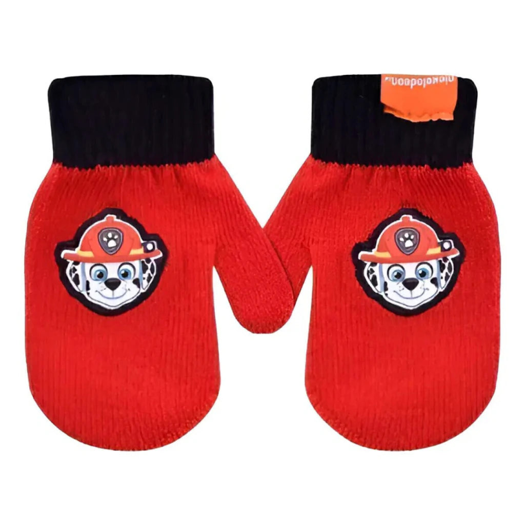 Guantes Tejidos Paw Patrol con Aplique Sublimado Invierno Infantil
