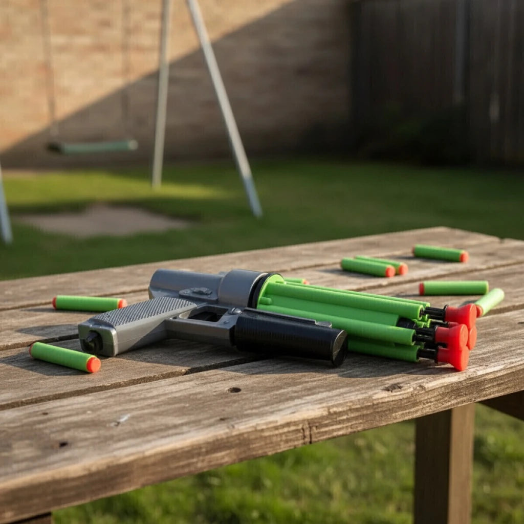 Pistola Lanzadora de Flechas Juguete Juego de Acción Infantil
