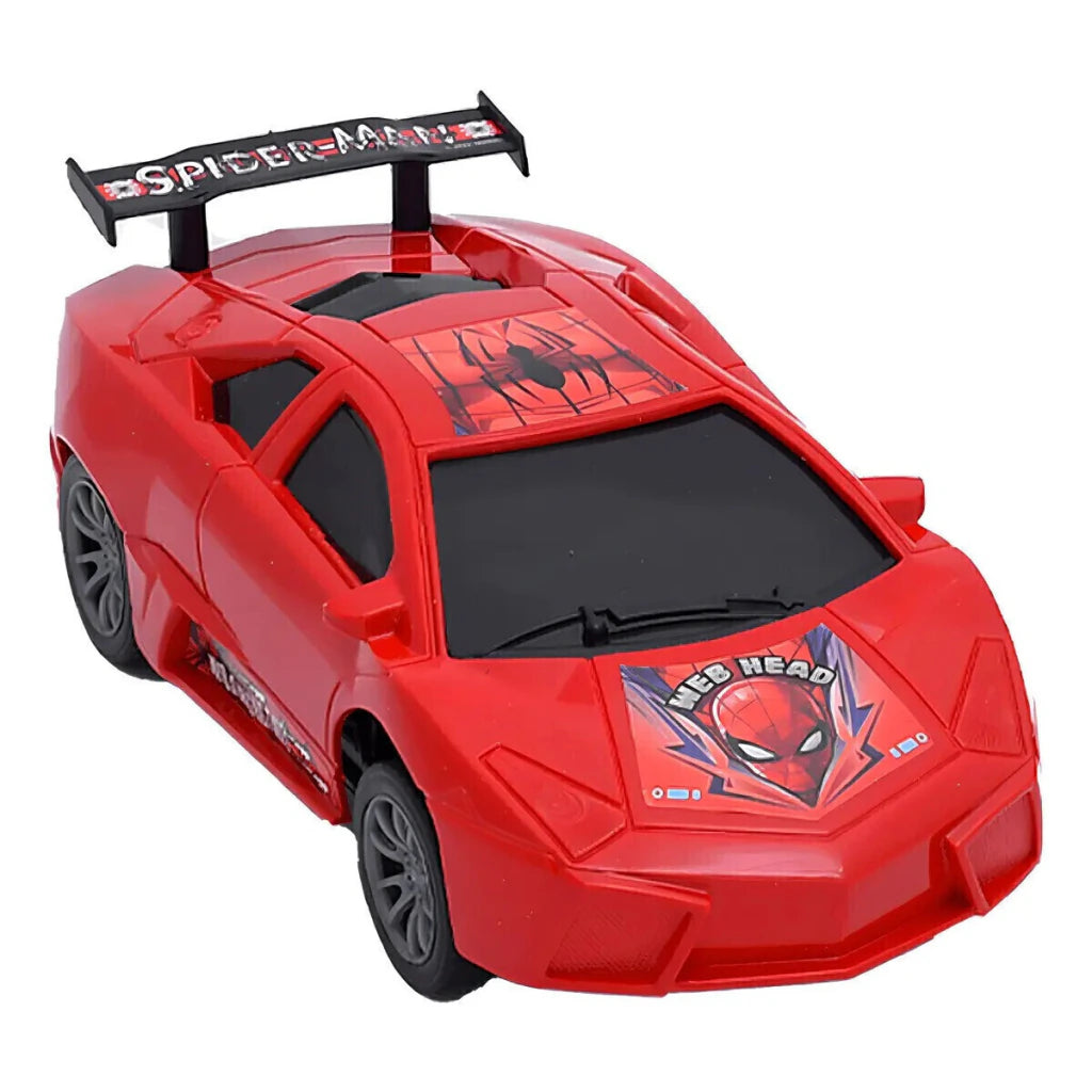 Auto Radio Control Spiderman Ditoys Rojo 1:24 2 Funciones