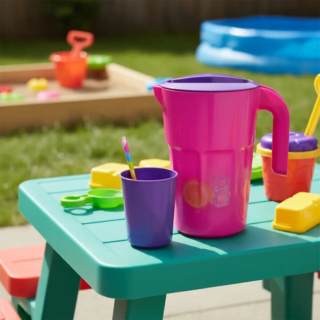 Jarra de Juguete con Vaso y Sorbete Cocina Creativa Infantil