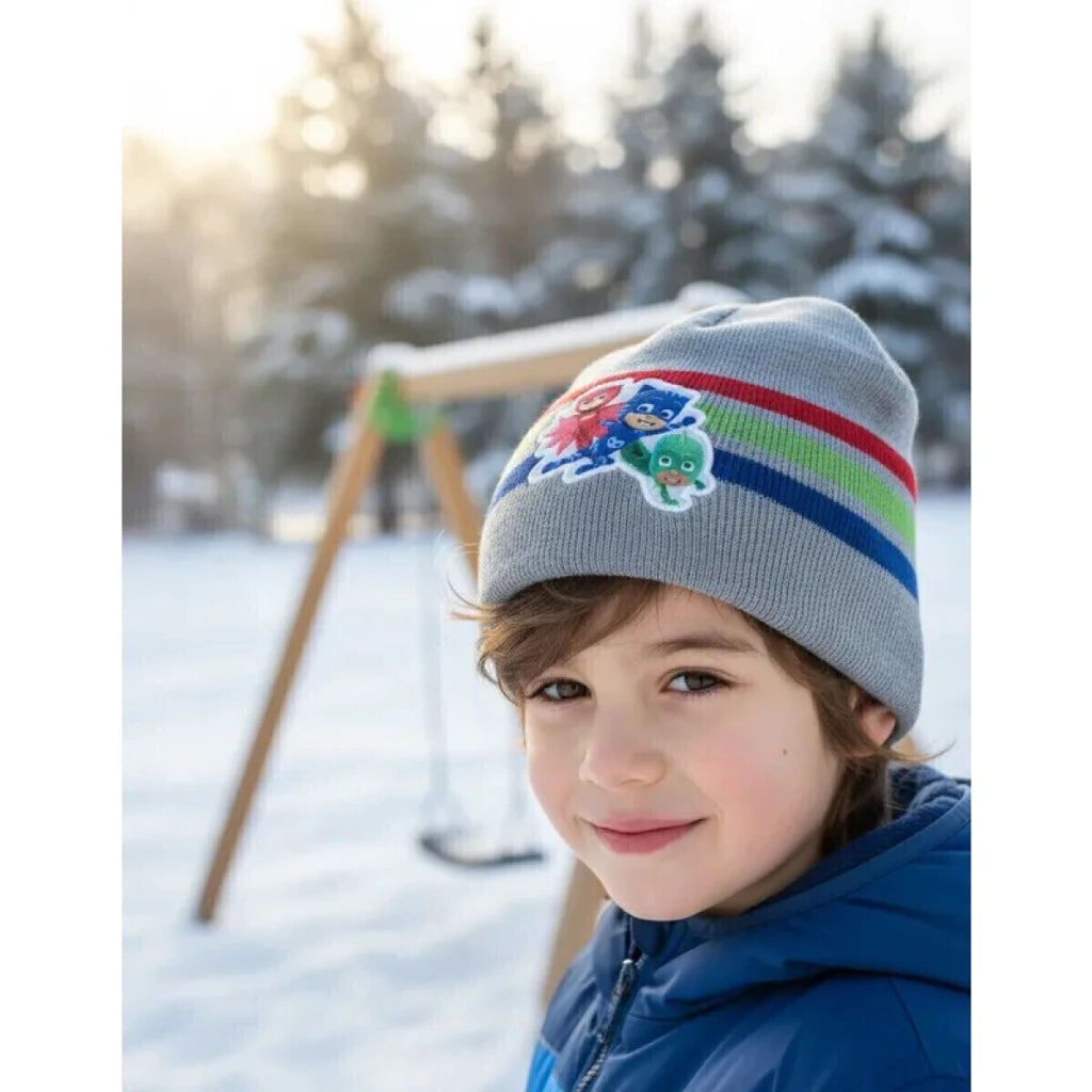 Gorro Footy Infantil PJ Masks Invierno Tejido Abrigado