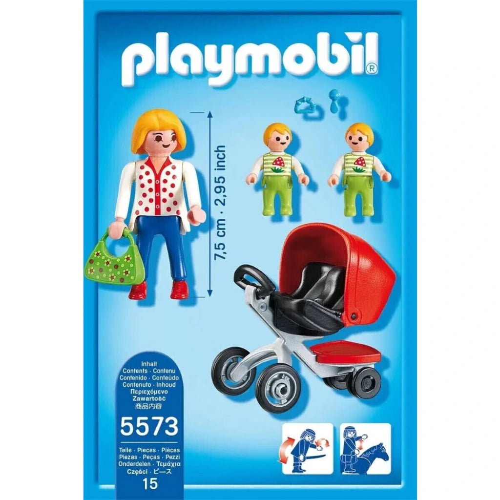 Playmobil Carrito con Gemelos Set Infantil City Life
