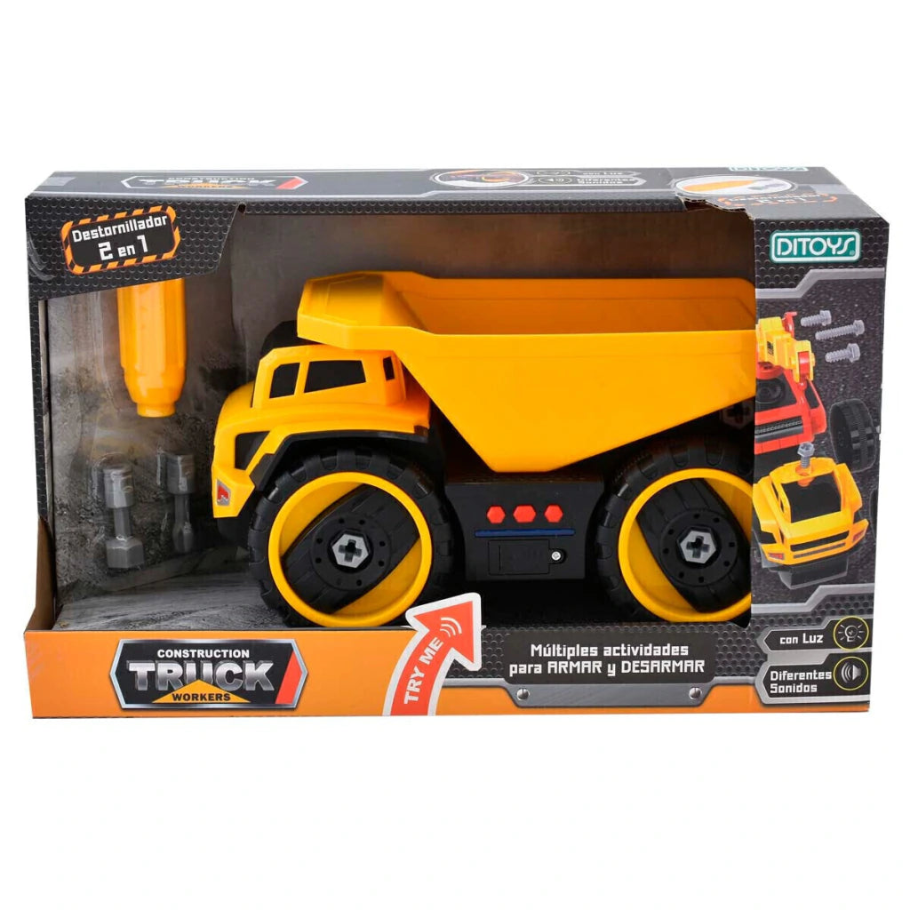 Camión Construction Truck Workers Ditoys Juguete Infantil