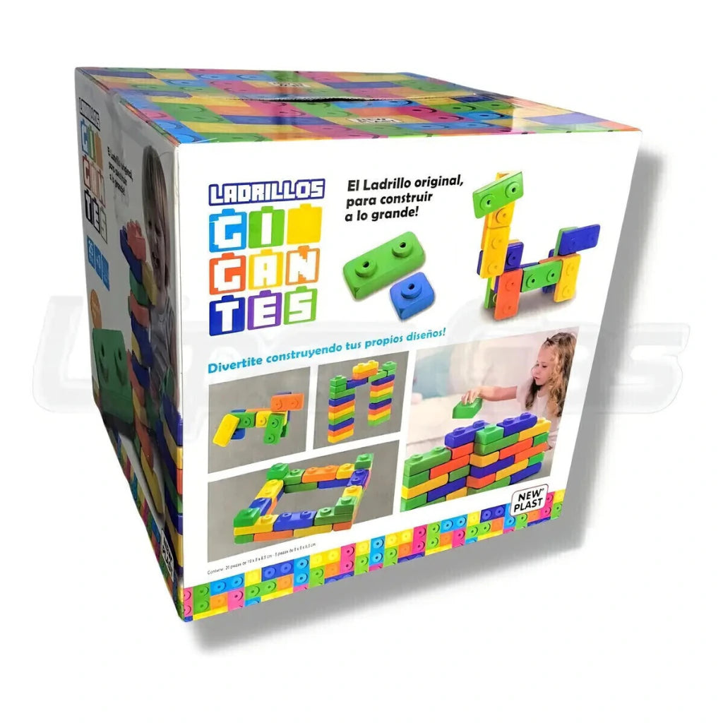 Ladrillos Bloques Gigantes Infantiles 25 Piezas New Plast