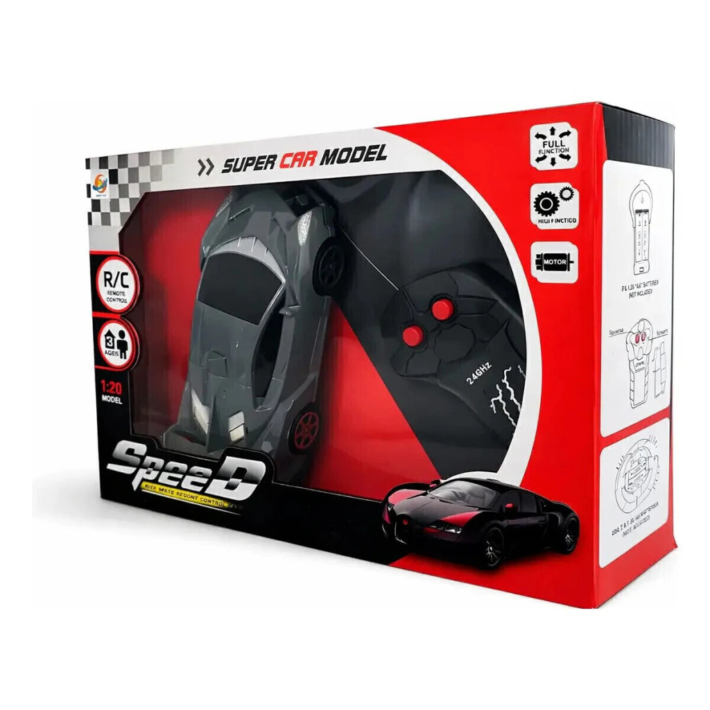 Auto Deportivo Drift Radio Control 1:20 con Luces Infantil