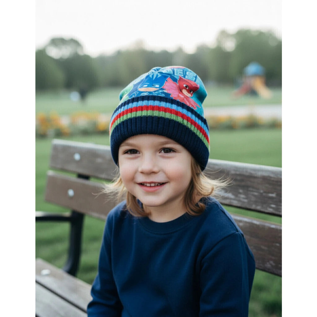 Gorro PJ Masks Héroes en Pijamas Infantil Invierno Tejido
