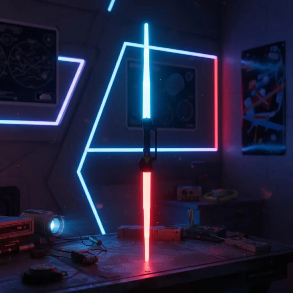 Doble Espada Láser 2 en 1 Giantoys con Luz y Sonido