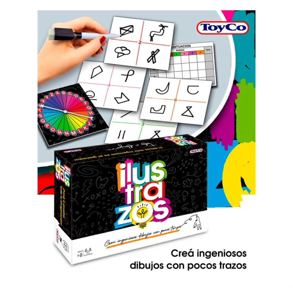 Ilustrazos Juego de Mesa de Dibujo y Diversión Familiar