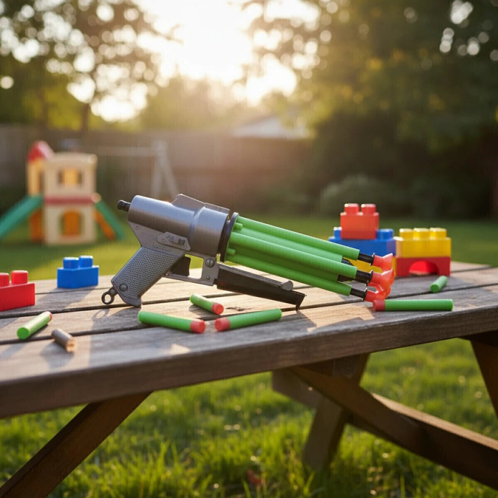 Pistola Lanzadora de Flechas Juguete Juego de Acción Infantil