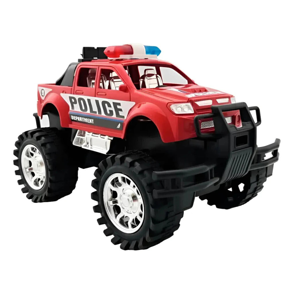 Monster Truck Camioneta de Policía a Fricción Juguete Infantil