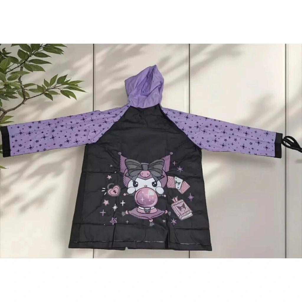 Piloto de Lluvia Kuromi Infantil Impermeable