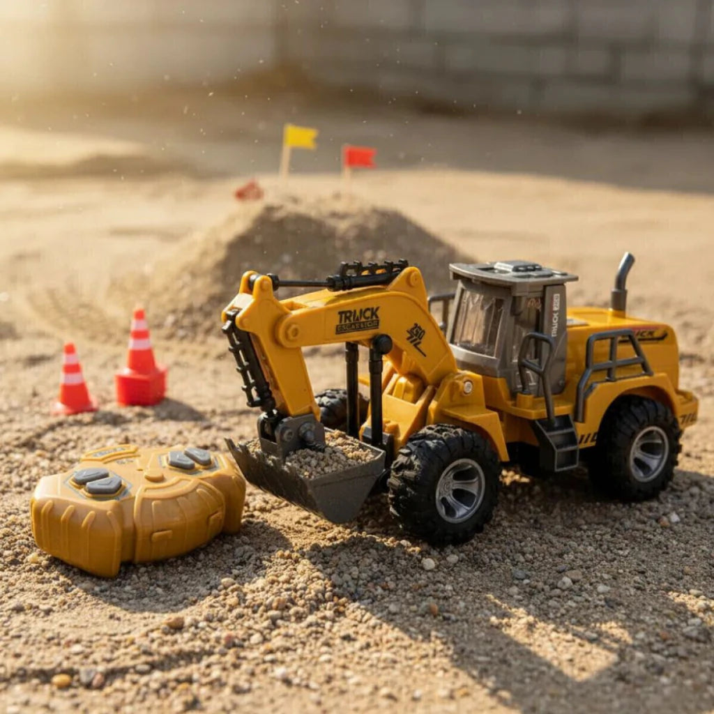 Máquina Excavadora Radio Control Juguete Construcción Infantil