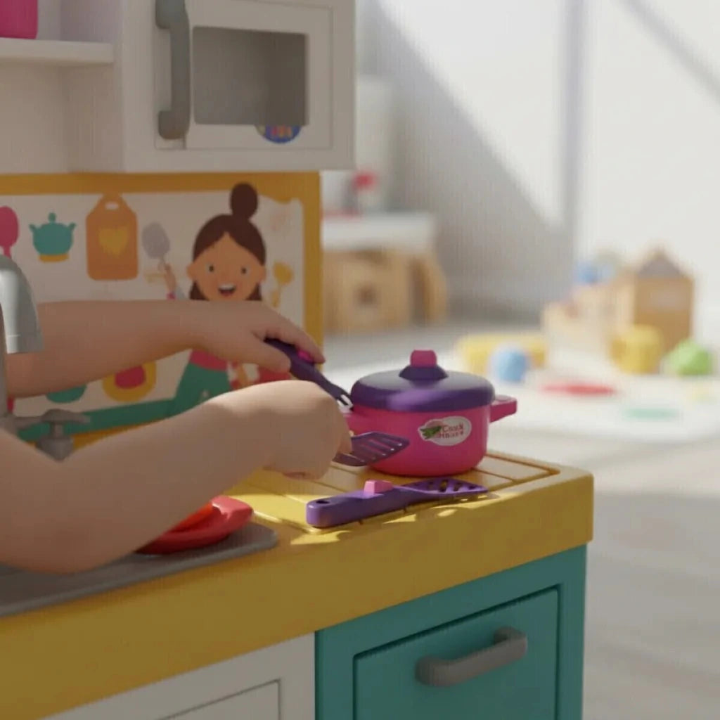 Set de Cocina Olla de Juguete con Accesorios Infantil