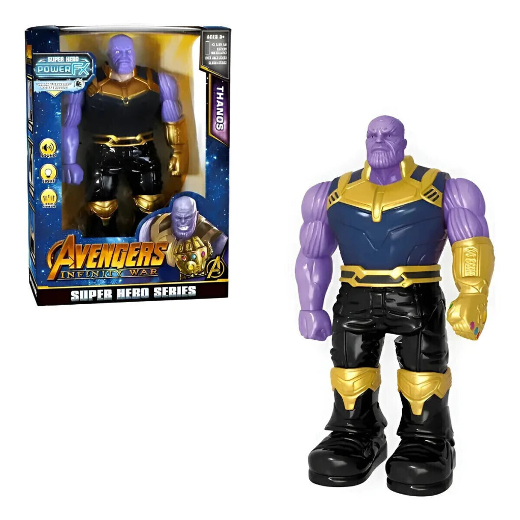 Muñeco Articulado Thanos Marvel Avengers Luz y Sonido 24 cm